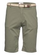 Superflex Chino Shorts W?. Belt Bottoms Shorts Chinos Shorts Green Lindbergh