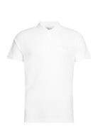 Reg Tonal Shield Ss Rugger Tops Polos Short-sleeved White GANT