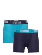 Puma Boys Basic Boxer 2P Night & Underwear Underwear Underpants Blue PUMA