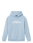 Nlmkouth Ls Bru Sweat W. Hood Tops Sweatshirts & Hoodies Hoodies Blue LMTD