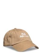 Embroidered Twill Ball Cap Accessories Headwear Caps Beige Polo Ralph Lauren