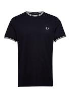 Twin Tipped T-Shirt Designers T-Kortærmet Skjorte Blue Fred Perry