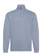 Estate Rib-Lsl-Knt Tops Knitwear Half Zip Jumpers Blue Polo Ralph Lauren