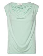 Rwbiarritz Sl Waterfall T-Shirt Tops T-shirts & Tops Sleeveless Green Rosemunde