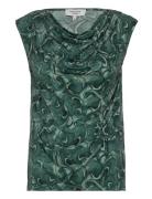 Rwbiarritz Sl Waterfall T-Shirt Tops T-shirts & Tops Sleeveless Green Rosemunde