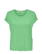 Onlmoster S/S O-Neck Top Noos Jrs Tops T-shirts & Tops Short-sleeved Green ONLY