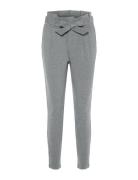 Vmeva Hw Loose Paperbag Pant Noos Bottoms Trousers Slim Fit Trousers Grey Vero Moda