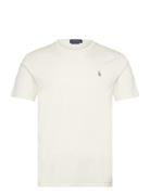 Custom Slim Fit Soft Cotton T-Shirt Designers T-Kortærmet Skjorte Cream Polo Ralph Lauren