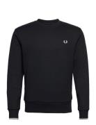 Crew Neck Sweatshirt Tops Sweatshirts & Hoodies Sweatshirts Navy Fred Perry