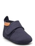 Bisgaard Baby Cotton Slippers Hjemmesko Blue Bisgaard