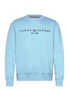 Tommy Logo Sweatshirt Tops Sweatshirts & Hoodies Sweatshirts Blue Tommy Hilfiger