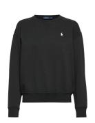 Fleece Pullover Tops Sweatshirts & Hoodies Sweatshirts Black Polo Ralph Lauren