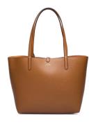 Faux-Leather Large Reversible Tote Bag Shopper Taske Brown Lauren Ralph Lauren