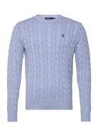 5/1 Roving Cotton-Lsl-Plo Designers Knitwear Round Necks Blue Polo Ralph Lauren