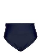 Capri Folded Bikini Briefs Swimwear Bikinis Bikini Bottoms High Waist Bikinis Blue Abecita