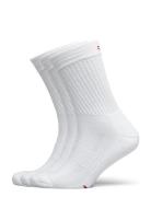 Tennis Crew Socks 3-Pack Sport Socks Regular Socks White Danish Endurance