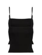 2-Pack Scarlet Singlet Tops T-shirts & Tops Sleeveless Black Gina Tricot