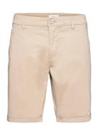 Chuck Regular Chino Poplin Shorts - Bottoms Shorts Chinos Shorts Beige Knowledge Cotton Apparel