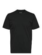 Slhcolman Ss O-Neck Tee Noos Tops T-Kortærmet Skjorte Black Selected Homme