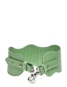 Wavy Handle Short Bags Bag Straps Green HVISK