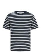 Jjeorganic Basic Tee Ss O-Neck Noos Tops T-Kortærmet Skjorte Navy Jack & J S