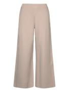 Lottie Wide Pants Bottoms Trousers Wide Leg Cream Residus