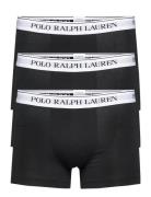 Classic Stretch-Cotton Trunk 3-Pack Boxershorts Black Polo Ralph Lauren Underwear