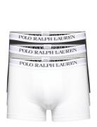 Classic Stretch-Cotton Trunk 3-Pack Boxershorts White Polo Ralph Lauren Underwear