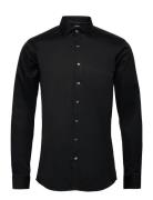 Technical :Cut Away Collar, Tailor Tops Shirts Business Black Lindbergh Black