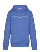 U Corp Logo Ess Hoodie Tops Sweatshirts & Hoodies Hoodies Blue Tommy Hilfiger