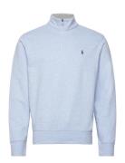 Double Knit Jersey-Lsl-Knt Tops Sweatshirts & Hoodies Sweatshirts Blue Polo Ralph Lauren