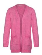 Koglesly L/S Open Cardigan Knt Noos Tops Knitwear Cardigans Pink Kids Only