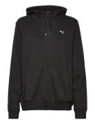 Ess Small Logo Full-Zip Hoodie Fl Sport Sweatshirts & Hoodies Hoodies Black PUMA