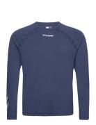 Hmlmt Laze T-Shirt L/S Sport T-Langærmet Skjorte Blue Hummel
