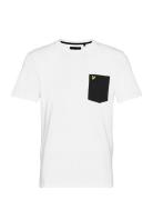 Contrast Pocket T-Shirt Tops T-Kortærmet Skjorte White Lyle & Scott