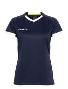 Progress 2.0 Solid Jersey W Sport T-shirts & Tops Short-sleeved Navy Craft
