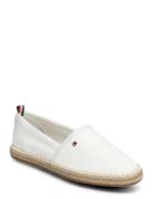 Basic Tommy Flat Espadrille Espadrillos Flade Sandal White Tommy Hilfiger