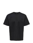 Onsfred Life Rlx Ss Tee Noos Tops T-Kortærmet Skjorte Black ONLY & SONS