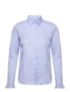 Mattie Flip Shirt Tops Shirts Long-sleeved Blue MOS MOSH