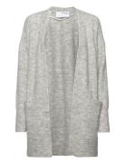 Slflulu New Ls Knit Long Cardigan B Noos Tops Knitwear Cardigans Grey Selected Femme