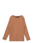 T-Shirt Long-Sleeve Tops T-shirts Long-sleeved T-Skjorte Brown Sofie Schnoor Baby And Kids