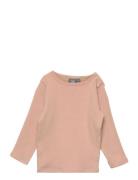 T-Shirt Long-Sleeve Tops T-shirts Long-sleeved T-Skjorte Pink Sofie Schnoor Baby And Kids