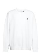 Marled Double-Knit Sweatshirt Tops Sweatshirts & Hoodies Sweatshirts White Polo Ralph Lauren