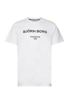 Borg Logo T-Shirt Sport T-Kortærmet Skjorte White Björn Borg