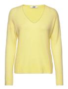Jdycharly L/S V-Neck Pullover Knt Lo Tops Knitwear Jumpers Yellow Jacqueline De Yong