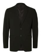 Slhslim-Liam Blz Flex Noos Suits & Blazers Blazers Single Breasted Blazers Black Selected Homme