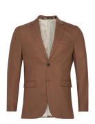 Slhslim-Neil Blz B Suits & Blazers Blazers Single Breasted Blazers Brown Selected Homme