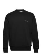 Micro Logo Repreve Sweatshirt Tops Sweatshirts & Hoodies Sweatshirts Black Calvin Klein