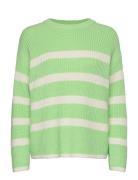 Slfbloomie Ls Knit O-Neck Noos Tops Knitwear Jumpers Green Selected Femme