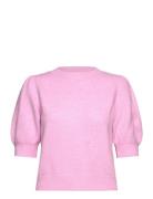 Vmdoffy 2/4 O-Neck Pullover Ga Noos Tops Knitwear Jumpers Pink Vero Moda